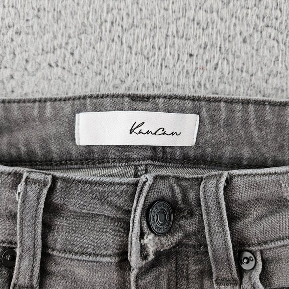 KanCan Jeans Womens 25 Distressed Skinny Frayed Hem Stretch Denim - Picture 3 of 16